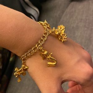 Little Mermaid Gold Chunky Charm Bracelet, by Disney